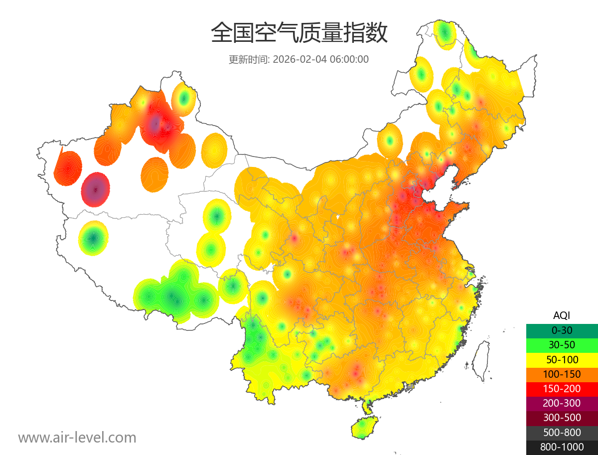 全国空气质量地图