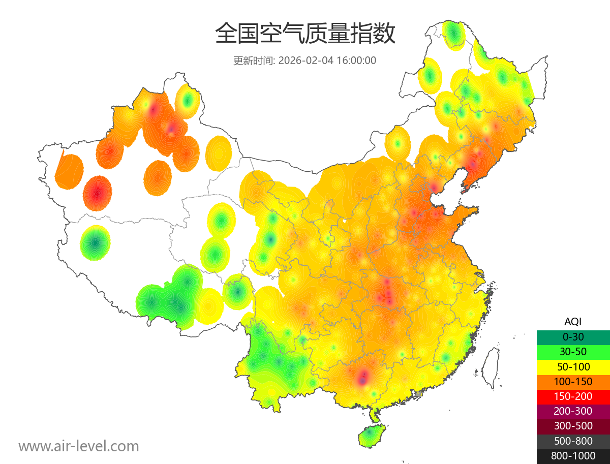 全国空气质量地图