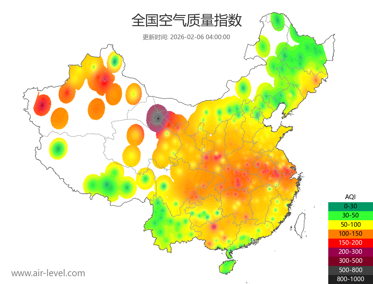 全国空气质量地图