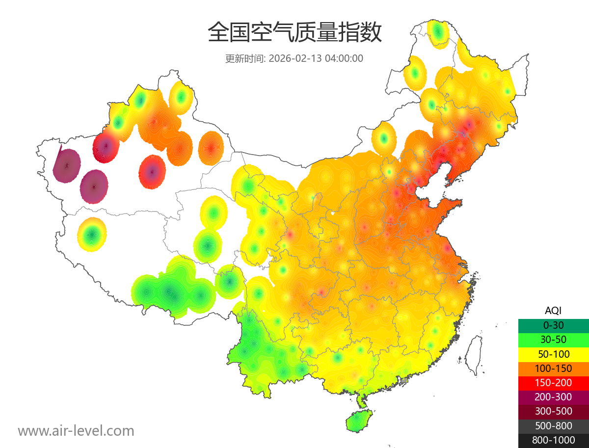 全国空气质量地图