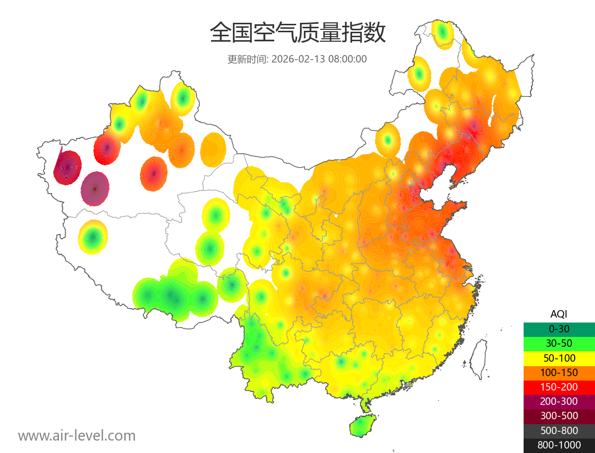 全国空气质量地图