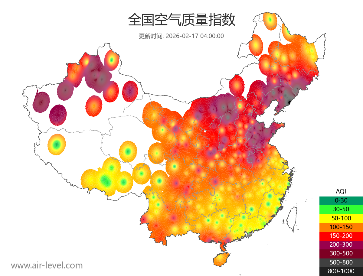 全国空气质量地图