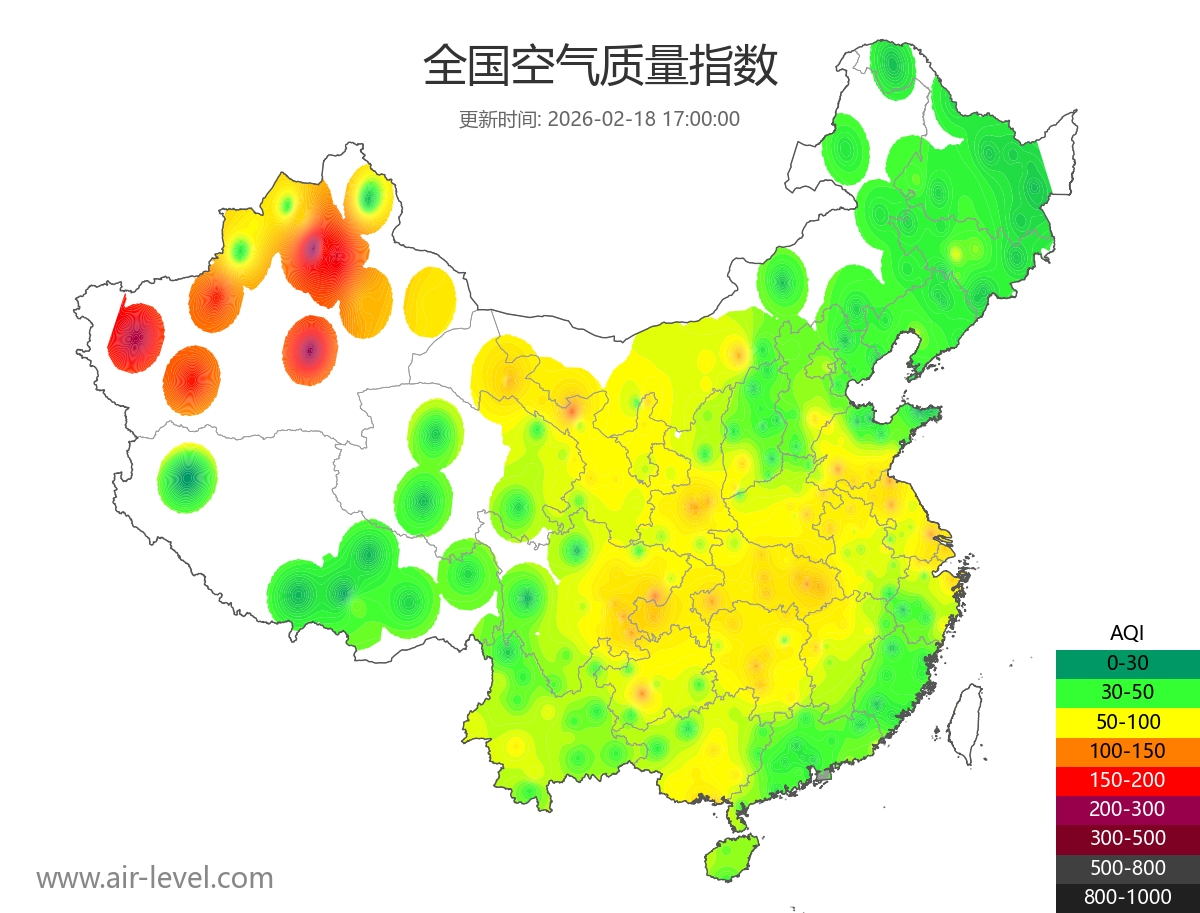 全国空气质量地图