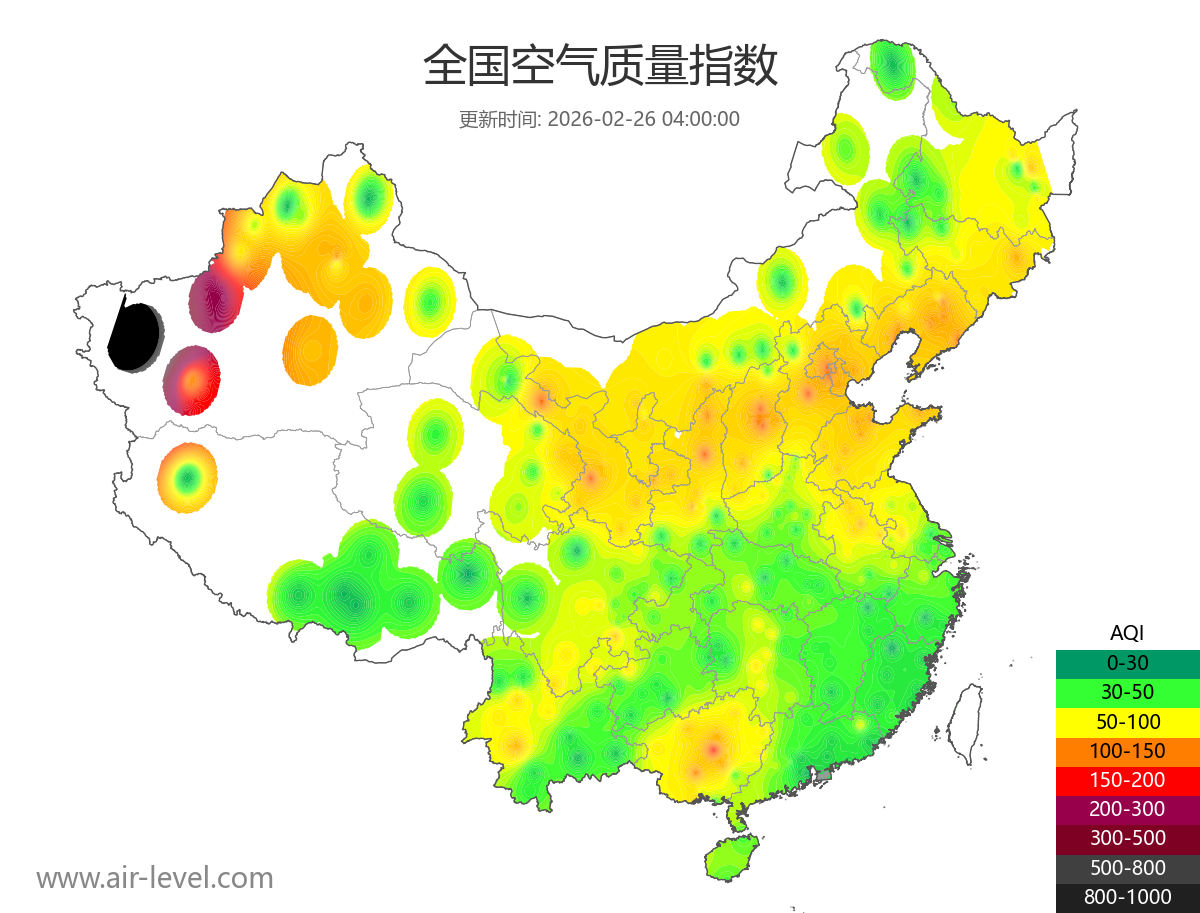 全国空气质量地图