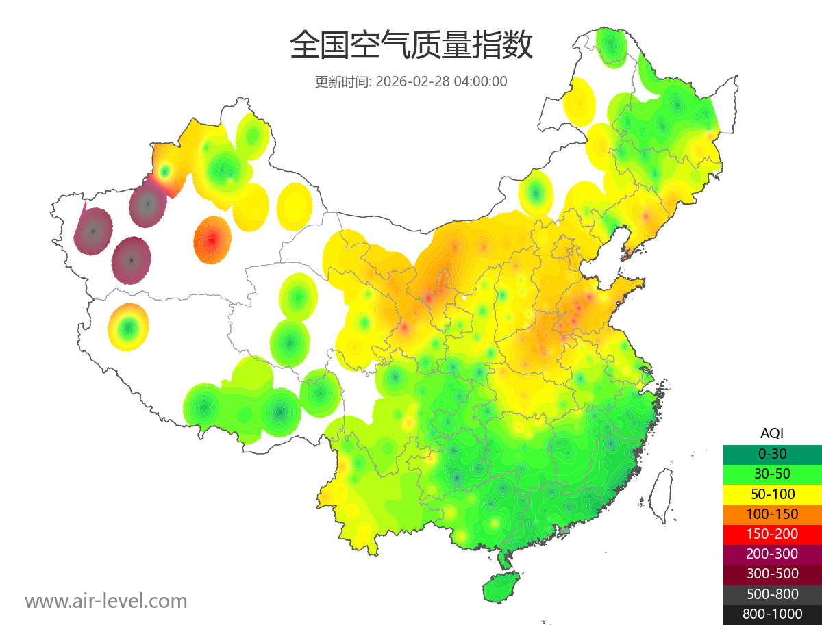 全国空气质量地图