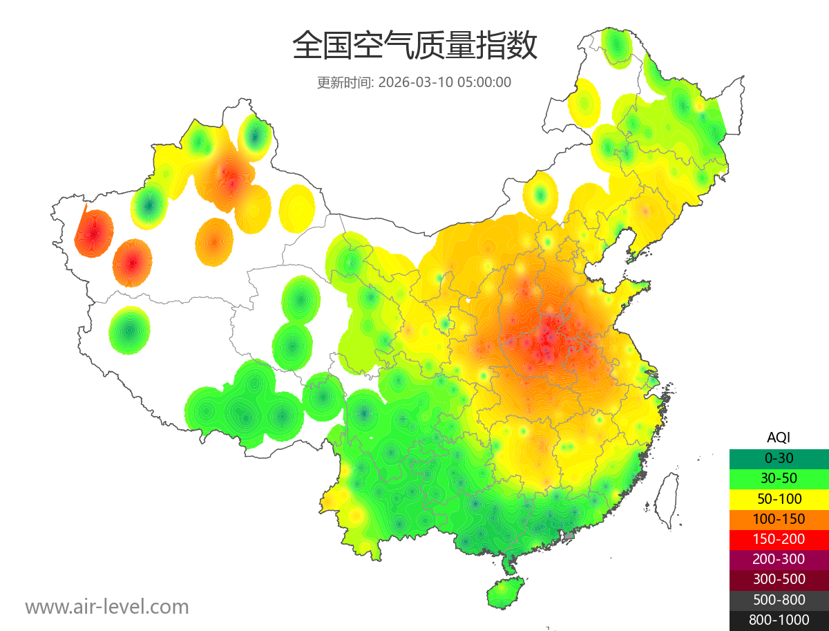 全国空气质量地图