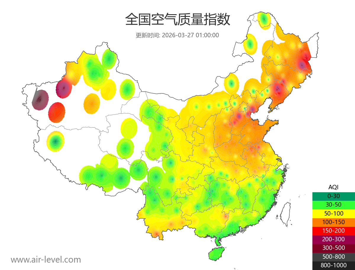 全国空气质量地图