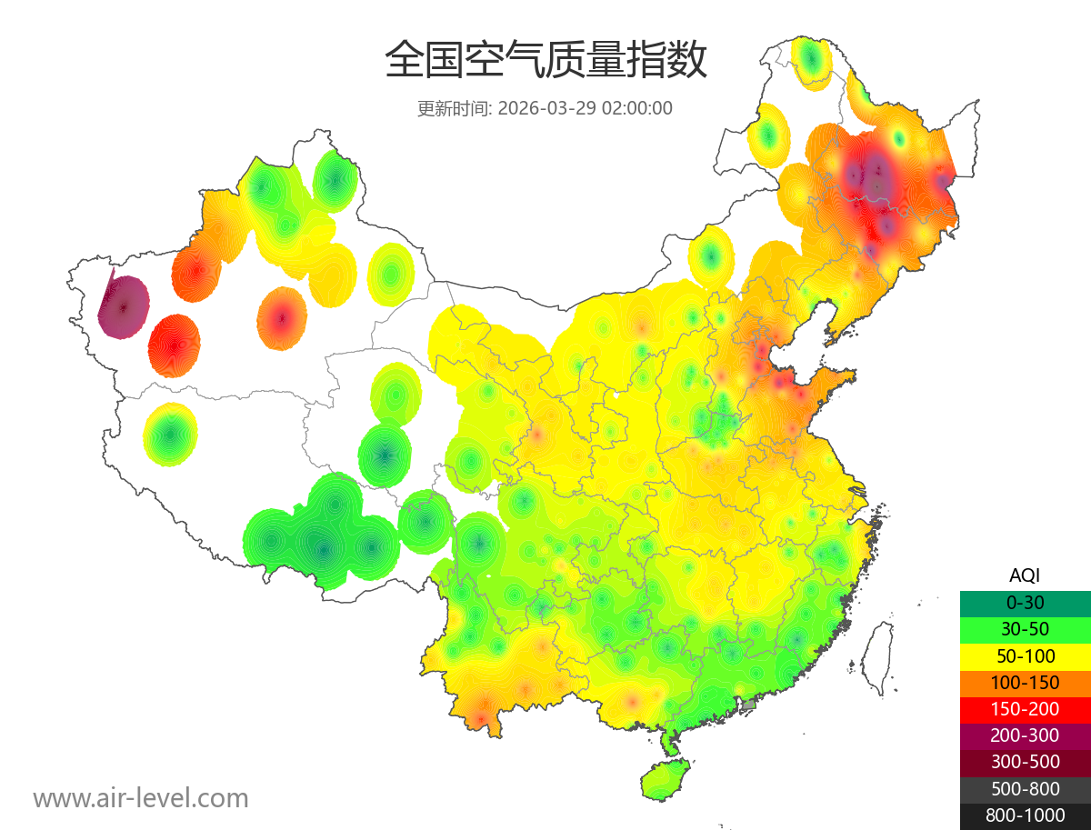 全国空气质量地图