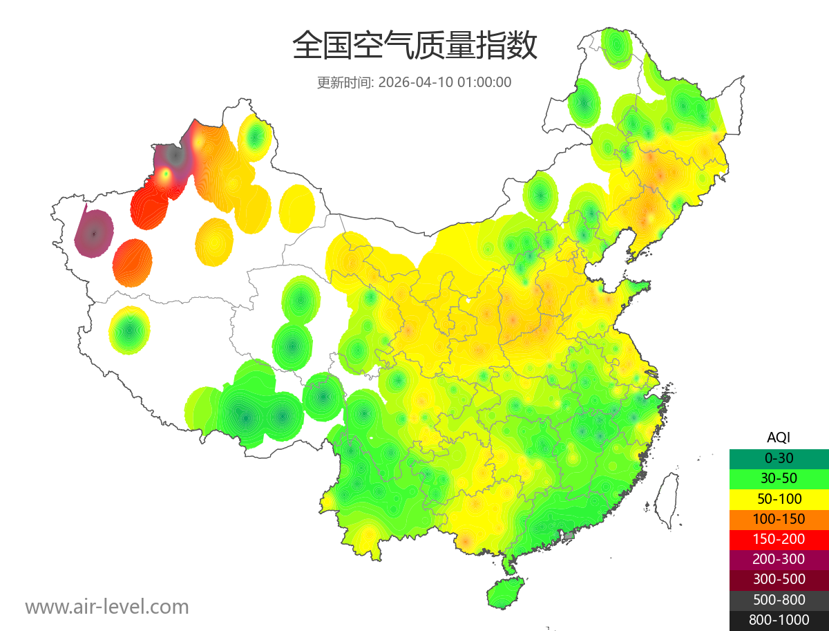 全国空气质量地图