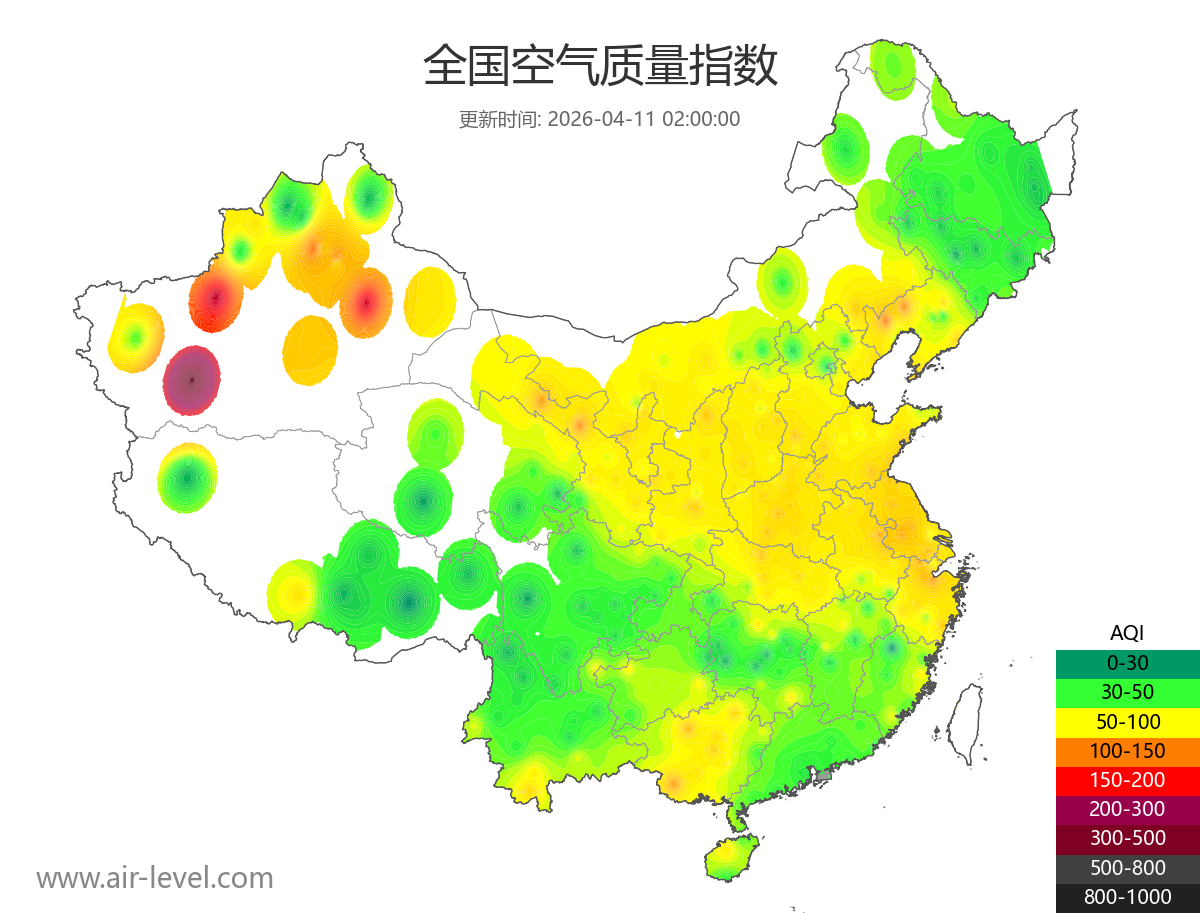 全国空气质量地图