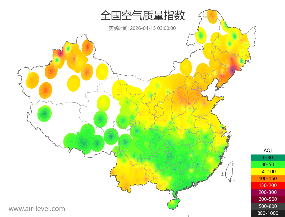 全国空气质量地图