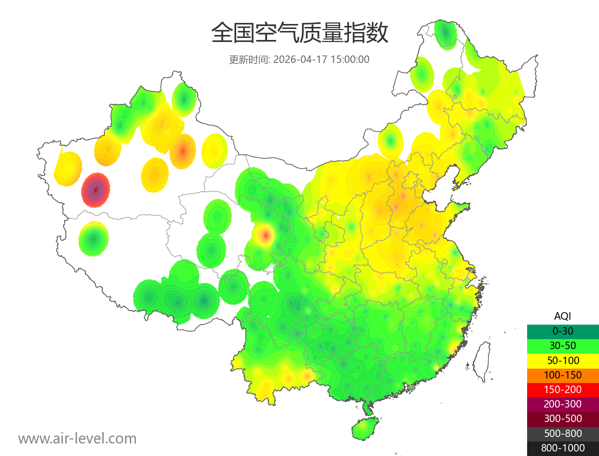 全国空气质量地图