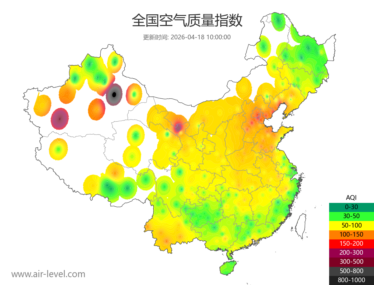 全国空气质量地图